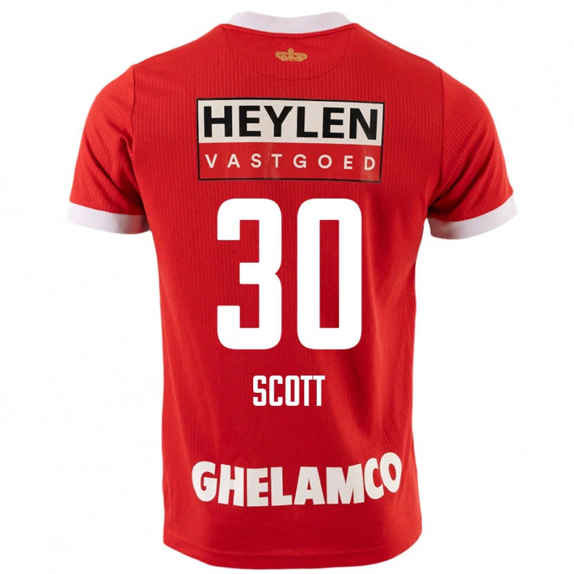 Danxen Kinder Christopher Scott #30 Rot Weiß Heimtrikot Trikot 2025/26 T-Shirt Schweiz