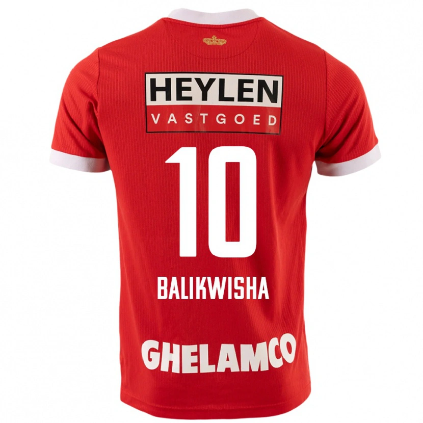 Danxen Kinder Michel-Ange Balikwisha #10 Rot Weiß Heimtrikot Trikot 2025/26 T-Shirt Schweiz