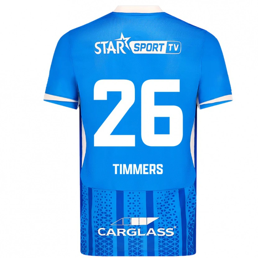 Danxen Kinder Sebastiaan Timmers #26 Blau Weiß Heimtrikot Trikot 2025/26 T-Shirt Schweiz