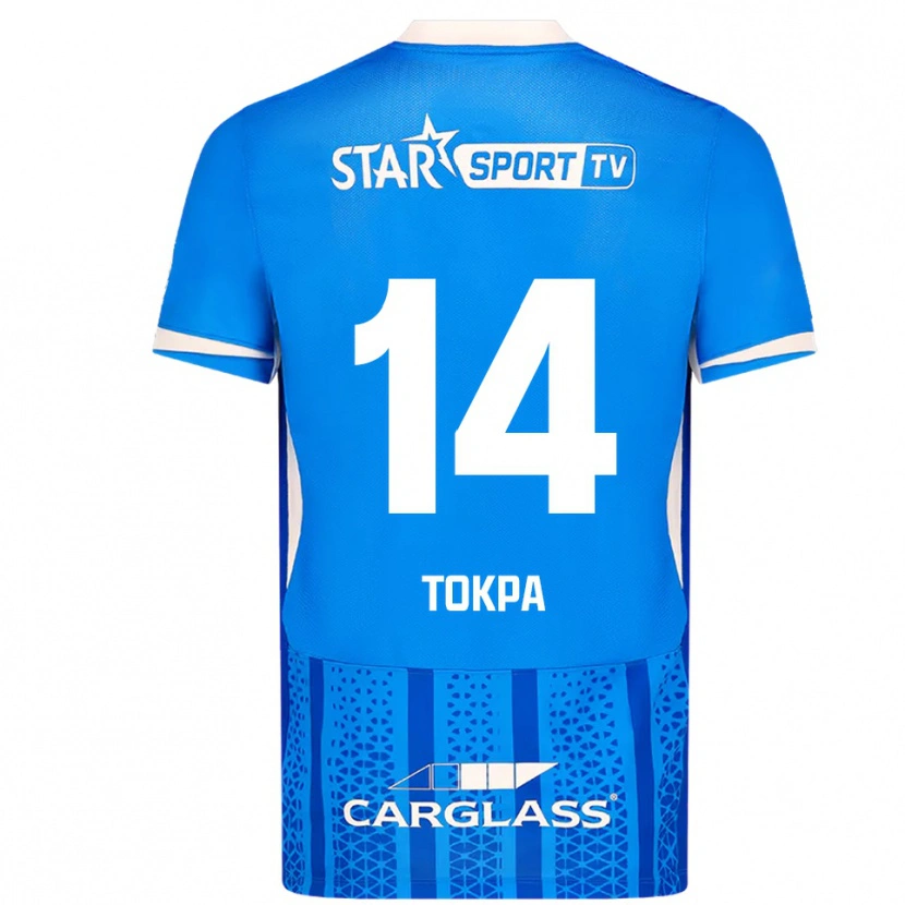 Danxen Kinder Winner Tokpa #14 Blau Weiß Heimtrikot Trikot 2025/26 T-Shirt Schweiz