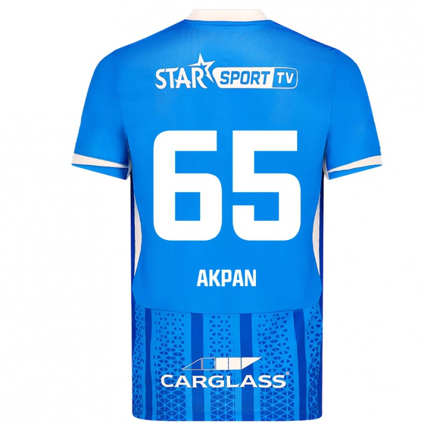 Danxen Kinder Christian Akpan #65 Blau Weiß Heimtrikot Trikot 2025/26 T-Shirt Schweiz