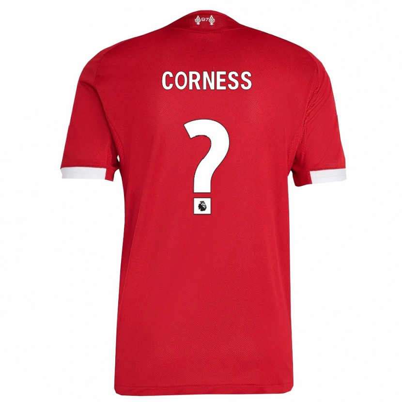 Danxen Kinder Dominic Corness #0 Rot Weiß Heimtrikot Trikot 2025/26 T-Shirt Schweiz