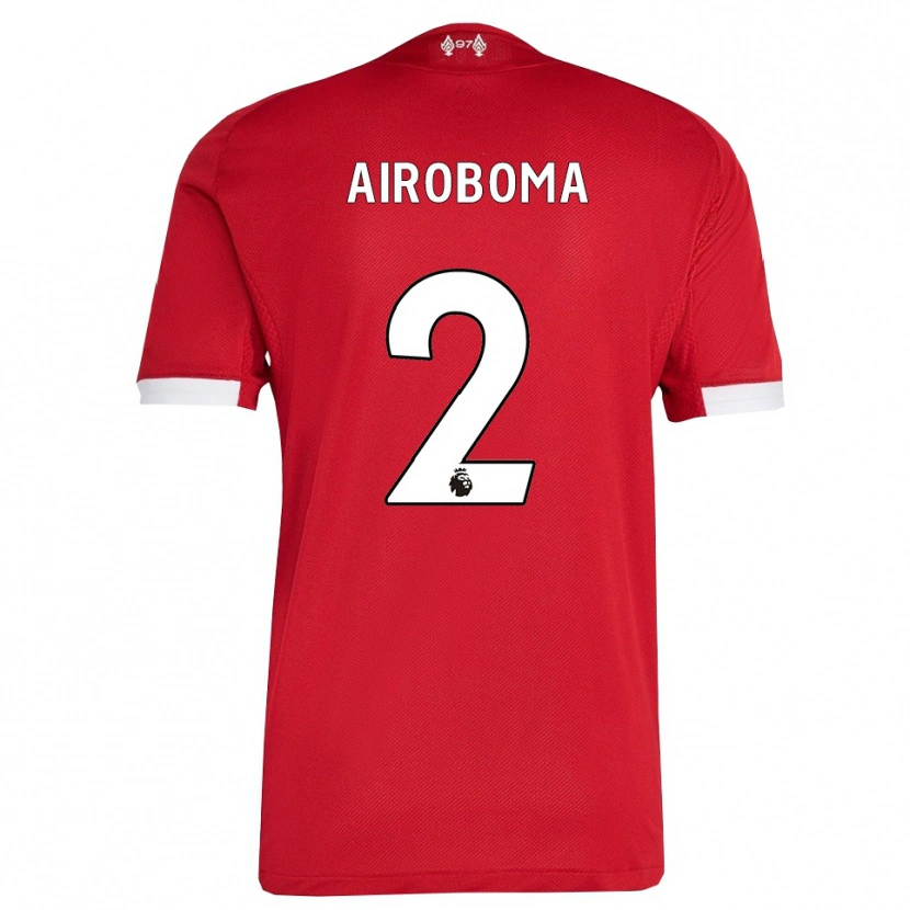 Danxen Kinder Emmanuel Airoboma #2 Rot Weiß Heimtrikot Trikot 2025/26 T-Shirt Schweiz