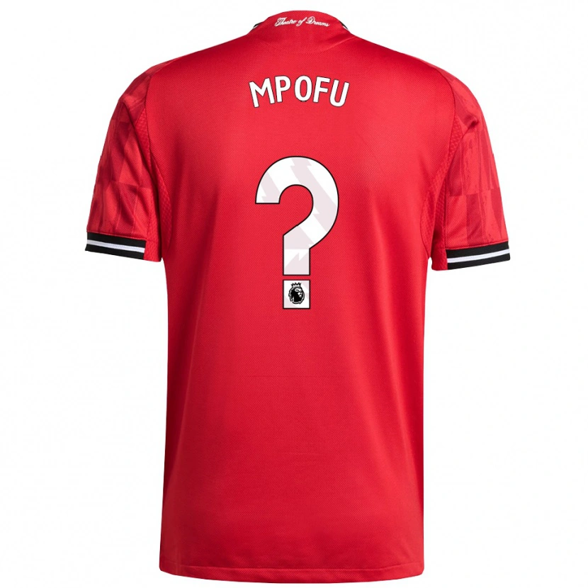 Danxen Kinder Camron Mpofu #0 Rot Schwarz Weiß Heimtrikot Trikot 2025/26 T-Shirt Schweiz