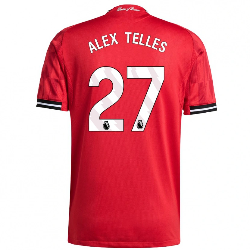Danxen Kinder Alex Nicolao Telles #27 Rot Schwarz Weiß Heimtrikot Trikot 2025/26 T-Shirt Schweiz
