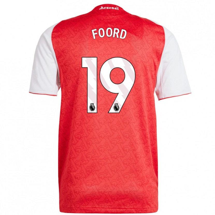 Danxen Kinder Caitlin Foord #19 Rot Weiß Heimtrikot Trikot 2025/26 T-Shirt Schweiz