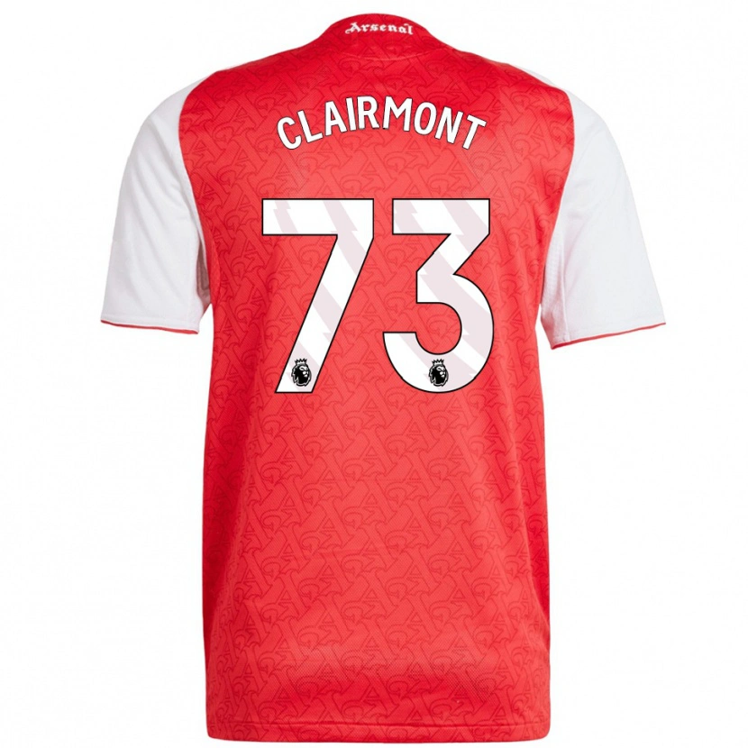 Danxen Kinder Reece Clairmont #73 Rot Weiß Heimtrikot Trikot 2025/26 T-Shirt Schweiz