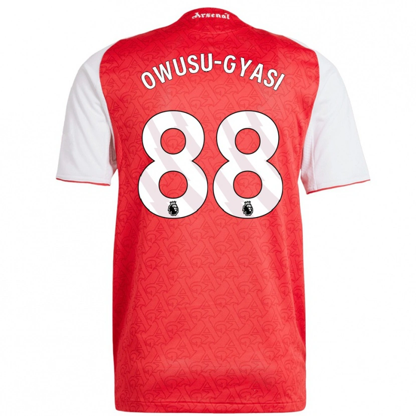 Danxen Kinder Abraham Owusu-Gyasi #88 Rot Weiß Heimtrikot Trikot 2025/26 T-Shirt Schweiz
