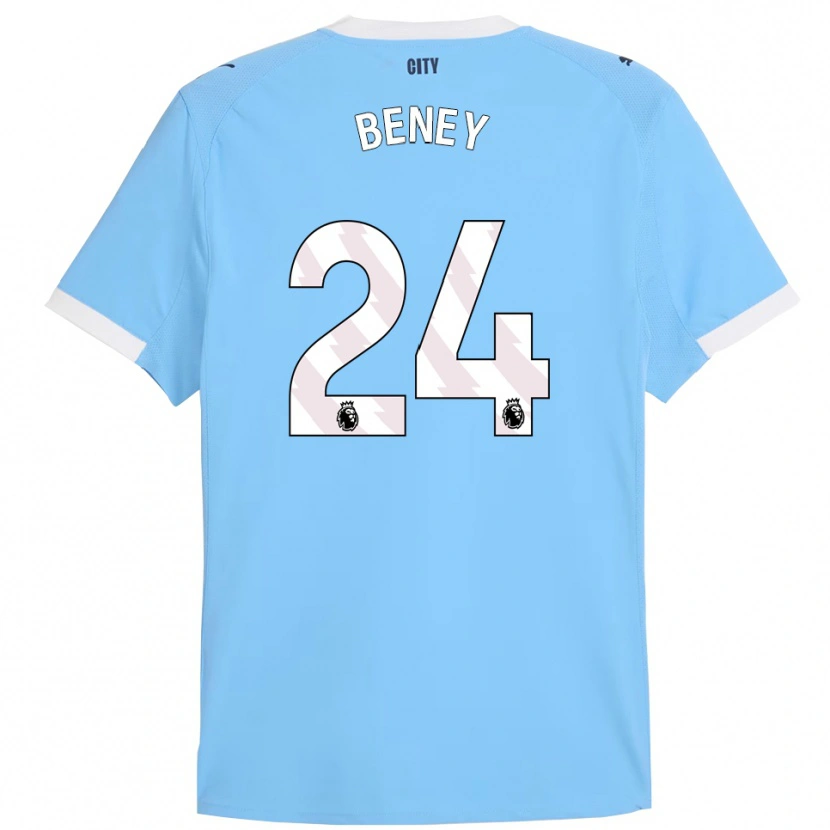 Danxen Kinder Iman Beney #24 Himmelblau Weiß Heimtrikot Trikot 2025/26 T-Shirt Schweiz
