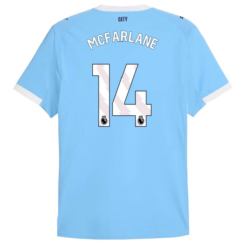 Danxen Kinder Christian Mcfarlane #14 Himmelblau Weiß Heimtrikot Trikot 2025/26 T-Shirt Schweiz