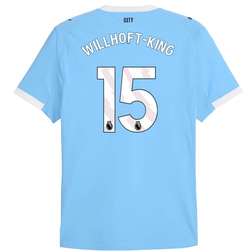 Danxen Kinder Han Willhoft-King #15 Himmelblau Weiß Heimtrikot Trikot 2025/26 T-Shirt Schweiz