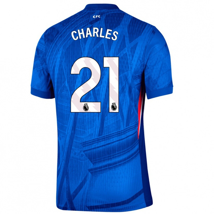 Danxen Kinder Niamh Charles #21 Blau Weiß Heimtrikot Trikot 2025/26 T-Shirt Schweiz