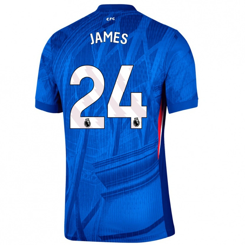 Danxen Kinder Reece James #24 Blau Weiß Heimtrikot Trikot 2025/26 T-Shirt Schweiz