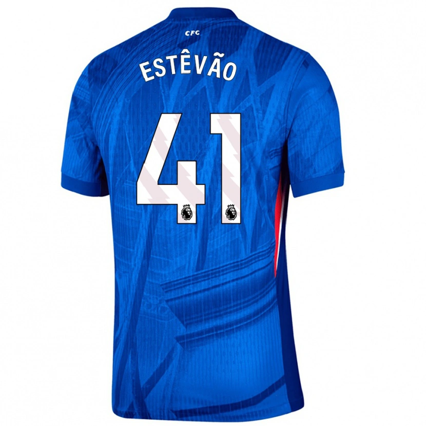 Danxen Kinder Estêvão #41 Blau Weiß Heimtrikot Trikot 2025/26 T-Shirt Schweiz
