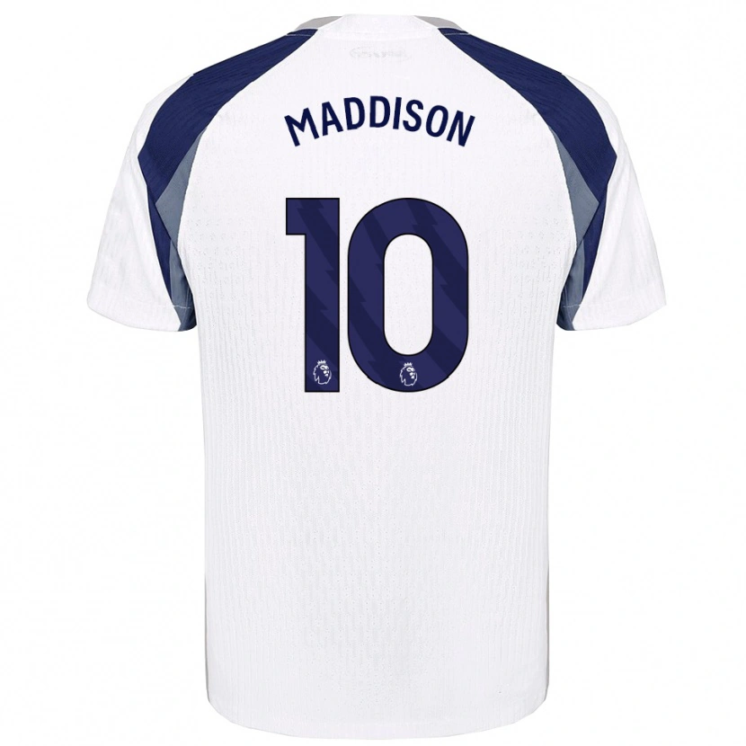Danxen Kinder James Maddison #10 Weiß Marineblau Heimtrikot Trikot 2025/26 T-Shirt Schweiz