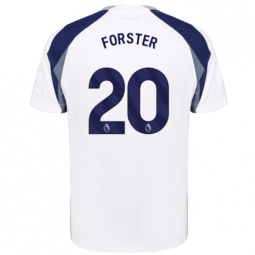 Danxen Kinder Fraser Forster #20 Weiß Marineblau Heimtrikot Trikot 2025/26 T-Shirt Schweiz