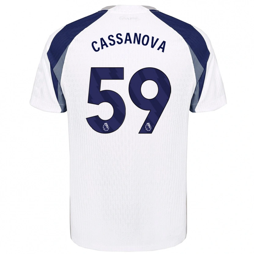 Danxen Kinder Dante Cassanova #59 Weiß Marineblau Heimtrikot Trikot 2025/26 T-Shirt Schweiz