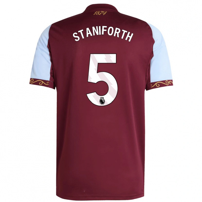 Danxen Kinder Lucy Staniforth #5 Burgunderrot Himmelblau Heimtrikot Trikot 2025/26 T-Shirt Schweiz