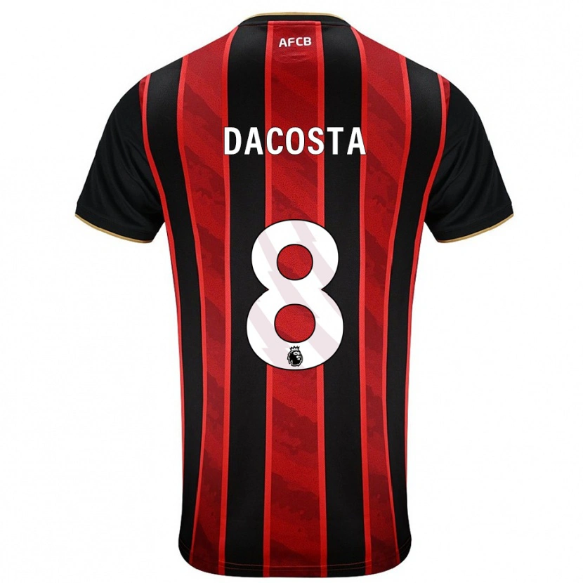 Danxen Kinder Malcom Dacosta #8 Rot Schwarz Heimtrikot Trikot 2025/26 T-Shirt Schweiz