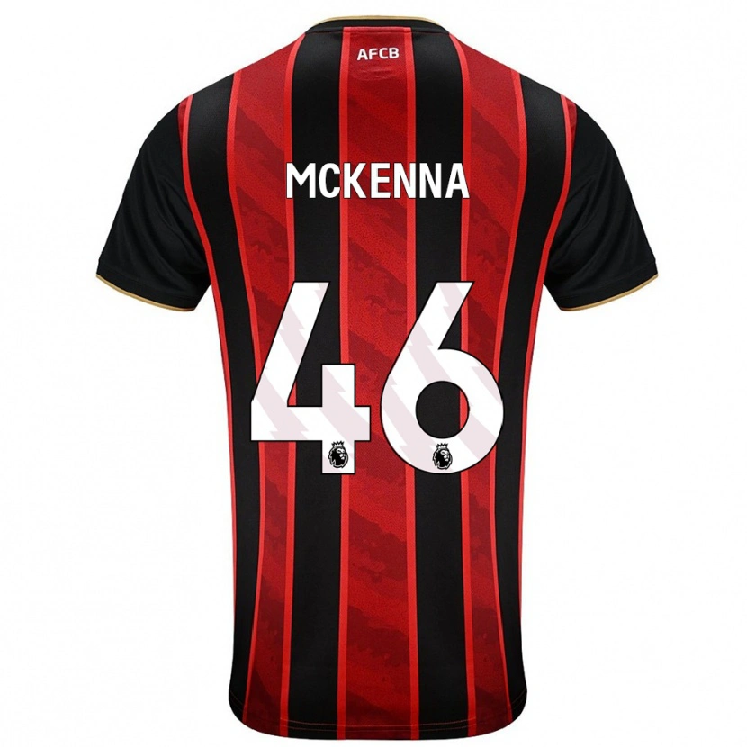 Danxen Kinder Callan Mckenna #46 Rot Schwarz Heimtrikot Trikot 2025/26 T-Shirt Schweiz