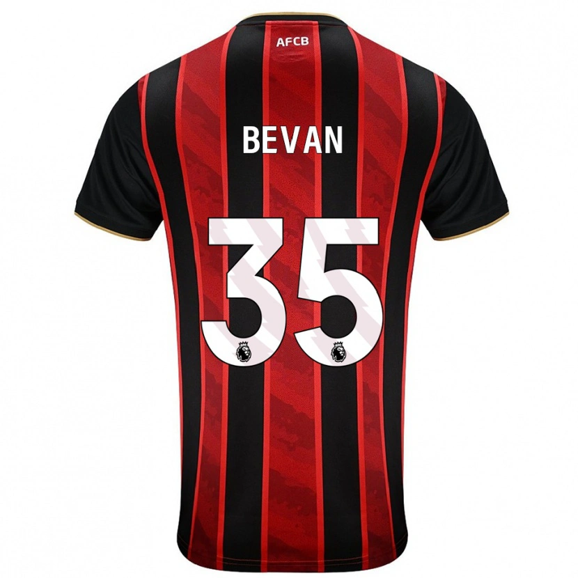 Danxen Kinder Owen Bevan #35 Rot Schwarz Heimtrikot Trikot 2025/26 T-Shirt Schweiz