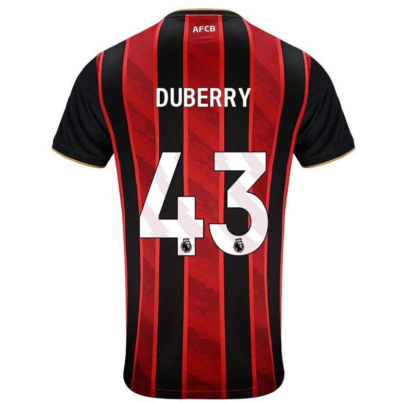 Danxen Kinder Zain Silcott-Duberry #43 Rot Schwarz Heimtrikot Trikot 2025/26 T-Shirt Schweiz