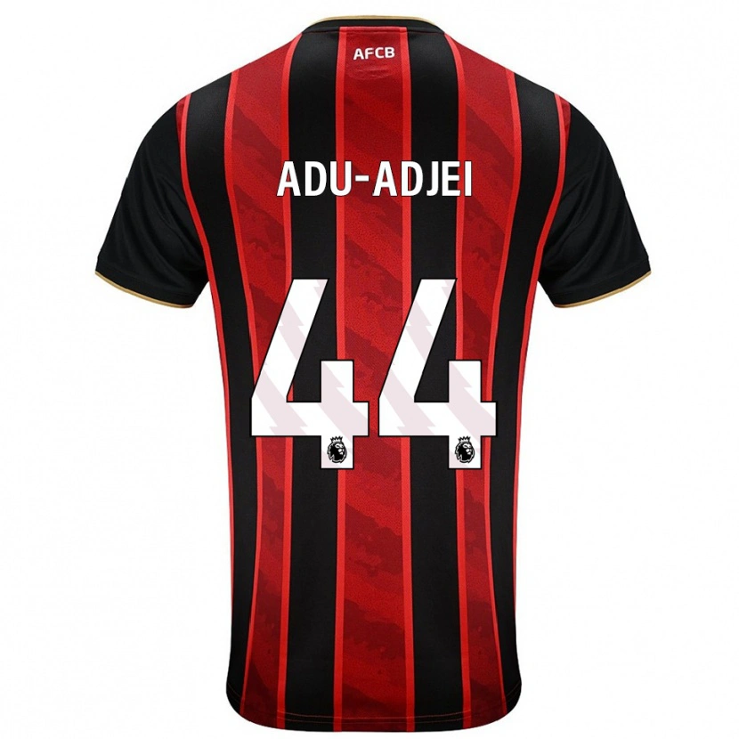 Danxen Kinder Daniel Adu-Adjei #44 Rot Schwarz Heimtrikot Trikot 2025/26 T-Shirt Schweiz
