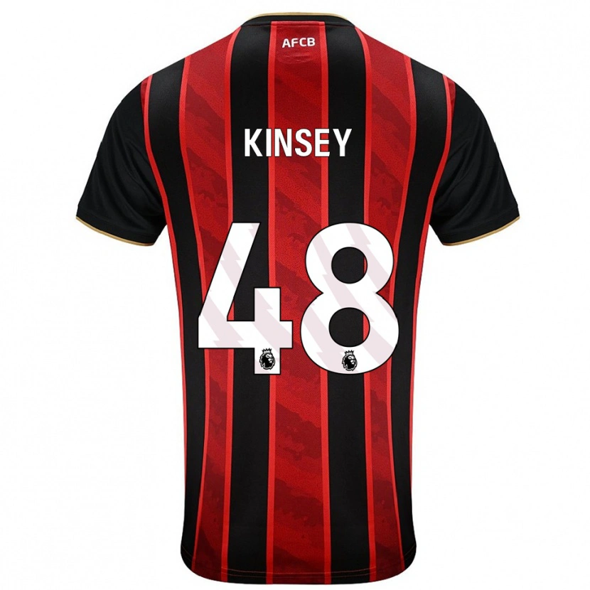Danxen Kinder Max Kinsey #48 Rot Schwarz Heimtrikot Trikot 2025/26 T-Shirt Schweiz