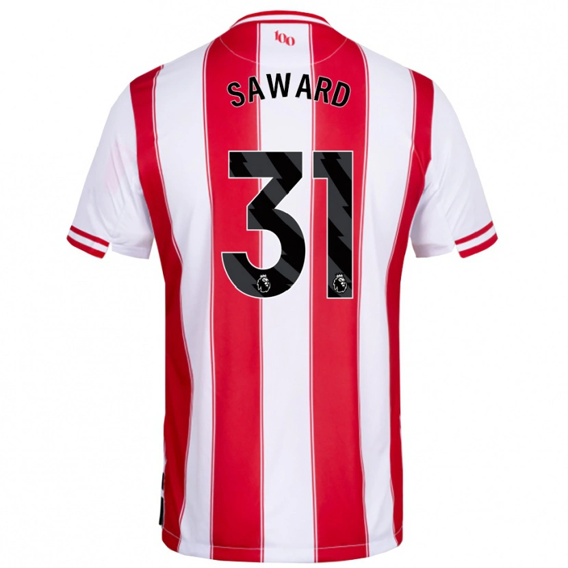 Danxen Kinder Sammie Saward #31 Rot Weiß Heimtrikot Trikot 2025/26 T-Shirt Schweiz