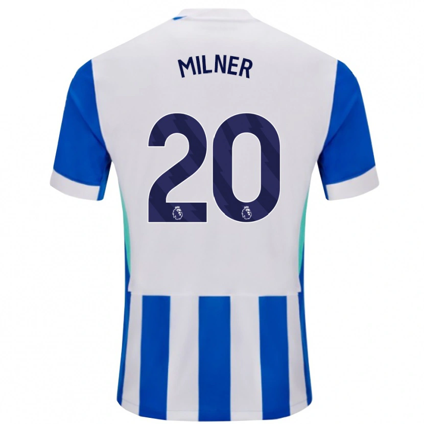 Danxen Kinder James Milner #20 Blau Weiß Heimtrikot Trikot 2025/26 T-Shirt Schweiz
