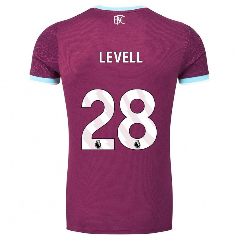 Danxen Kinder Kirstie Levell #28 Burgunderrot Himmelblau Heimtrikot Trikot 2025/26 T-Shirt Schweiz