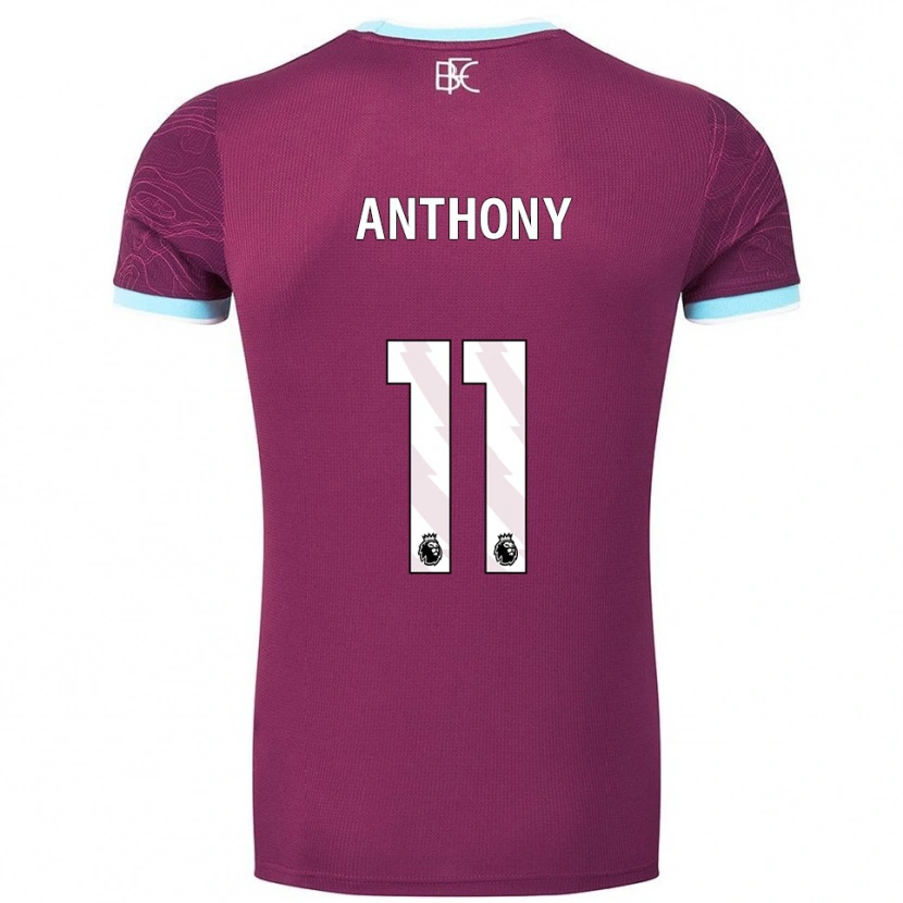 Danxen Kinder Jaidon Anthony #11 Burgunderrot Himmelblau Heimtrikot Trikot 2025/26 T-Shirt Schweiz