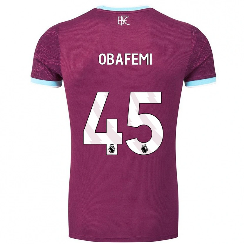 Danxen Kinder Michael Obafemi #45 Burgunderrot Himmelblau Heimtrikot Trikot 2025/26 T-Shirt Schweiz