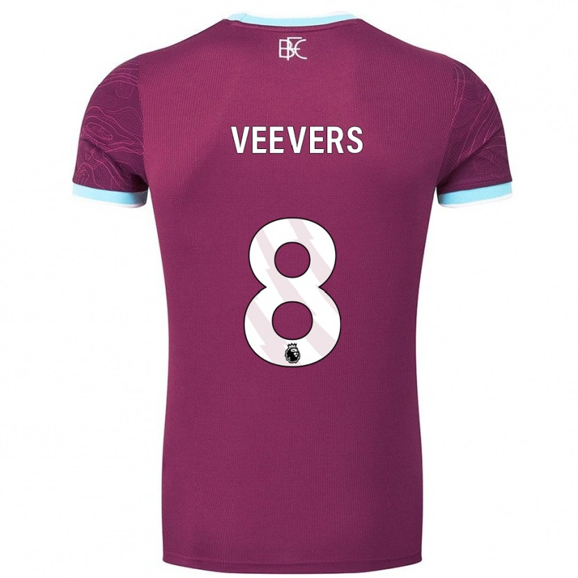 Danxen Kinder Charlie Veevers #8 Burgunderrot Himmelblau Heimtrikot Trikot 2025/26 T-Shirt Schweiz