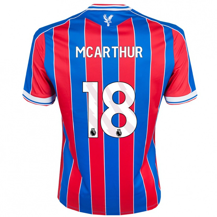 Danxen Kinder James Mcarthur #18 Blau Rot Weiß Heimtrikot Trikot 2025/26 T-Shirt Schweiz