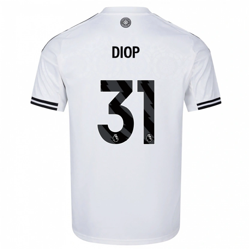 Danxen Kinder Issa Diop #31 Weiß Schwarz Heimtrikot Trikot 2025/26 T-Shirt Schweiz