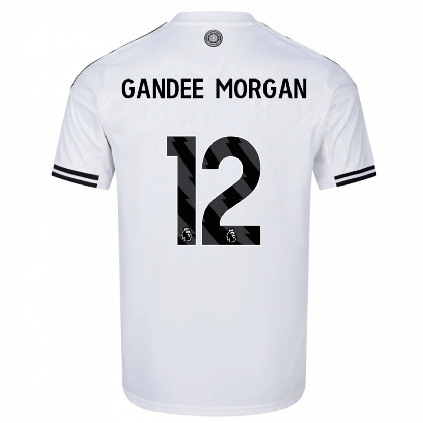 Danxen Kinder Stella Gandee Morgan #12 Weiß Schwarz Heimtrikot Trikot 2025/26 T-Shirt Schweiz