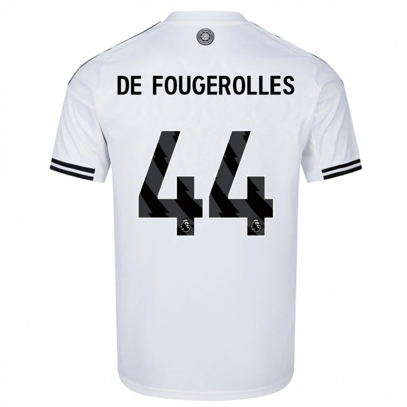 Danxen Kinder Luc De Fougerolles #44 Weiß Schwarz Heimtrikot Trikot 2025/26 T-Shirt Schweiz