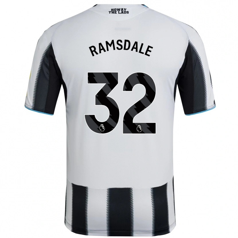 Danxen Kinder Aaron Ramsdale #32 Schwarz Weiß Heimtrikot Trikot 2025/26 T-Shirt Schweiz