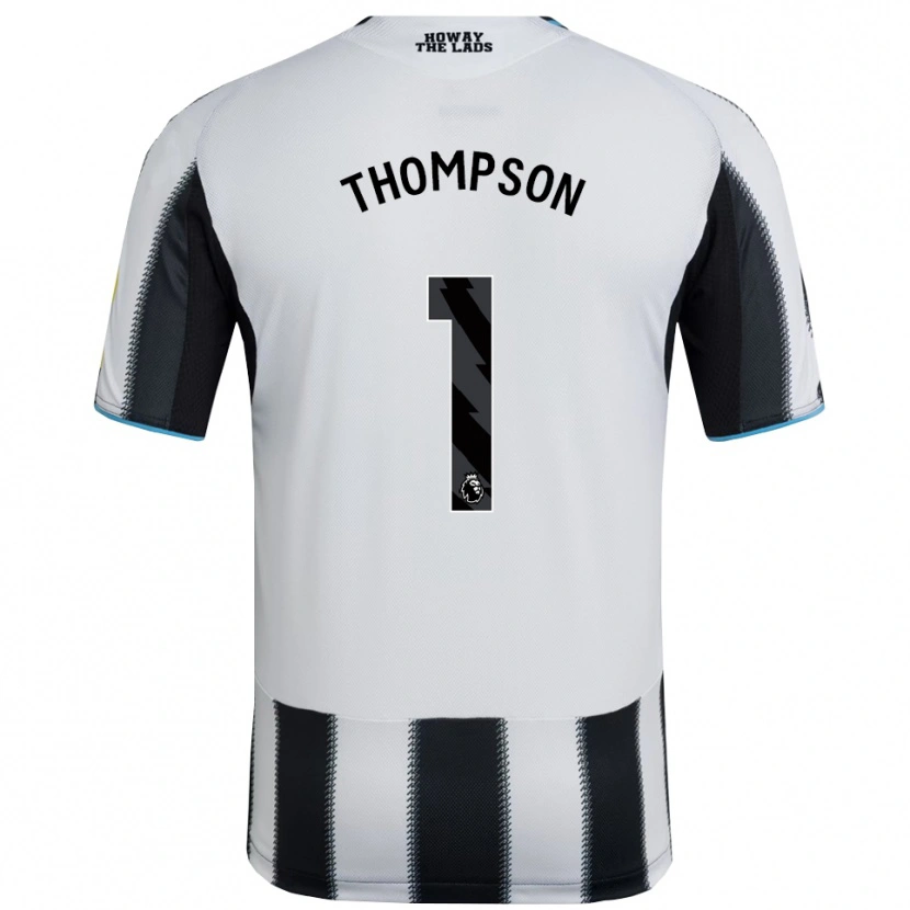 Danxen Kinder Max Thompson #1 Schwarz Weiß Heimtrikot Trikot 2025/26 T-Shirt Schweiz