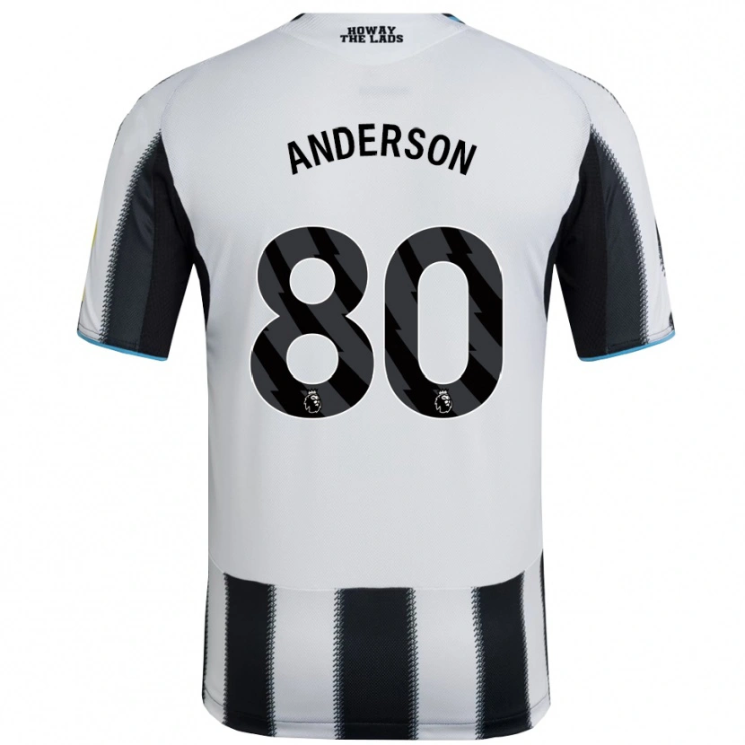 Danxen Kinder Will Anderson #80 Schwarz Weiß Heimtrikot Trikot 2025/26 T-Shirt Schweiz