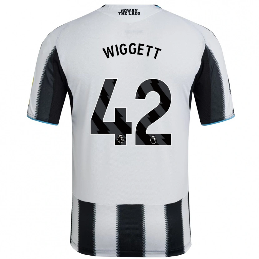 Danxen Kinder Charlie Wiggett #42 Schwarz Weiß Heimtrikot Trikot 2025/26 T-Shirt Schweiz