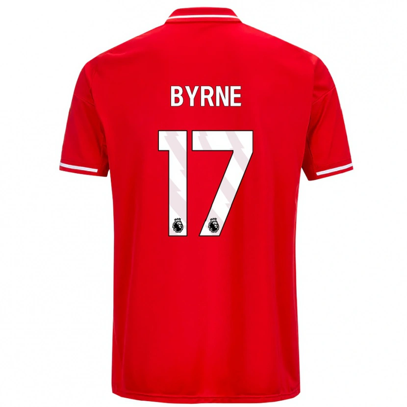 Danxen Kinder Shayne Byrne #17 Rot Weiß Heimtrikot Trikot 2025/26 T-Shirt Schweiz