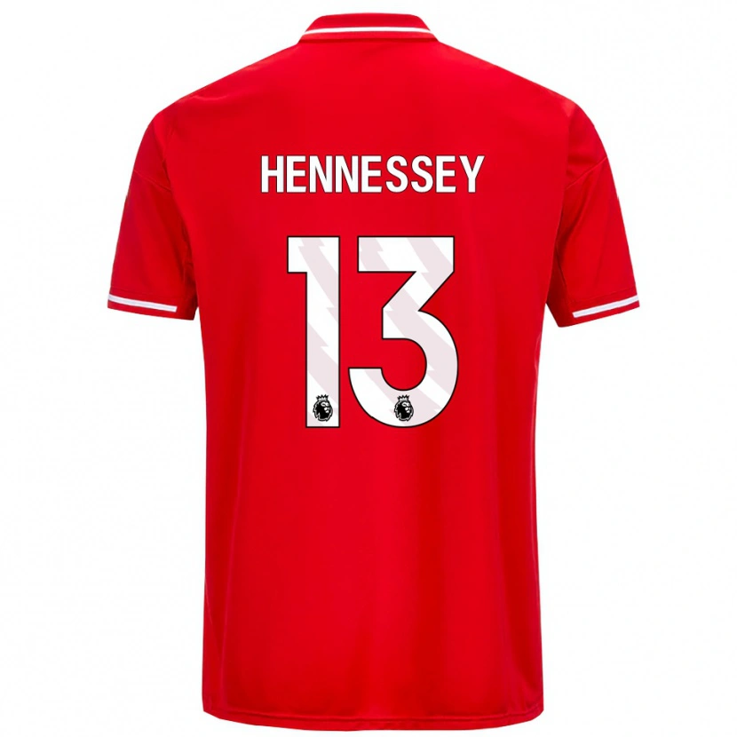 Danxen Kinder Wayne Hennessey #13 Rot Weiß Heimtrikot Trikot 2025/26 T-Shirt Schweiz