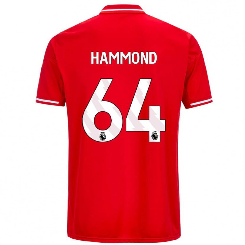 Danxen Kinder Ben Hammond #64 Rot Weiß Heimtrikot Trikot 2025/26 T-Shirt Schweiz