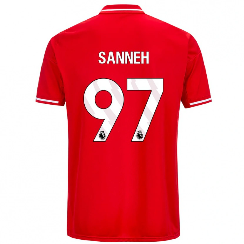 Danxen Kinder Buba Sanneh #97 Rot Weiß Heimtrikot Trikot 2025/26 T-Shirt Schweiz