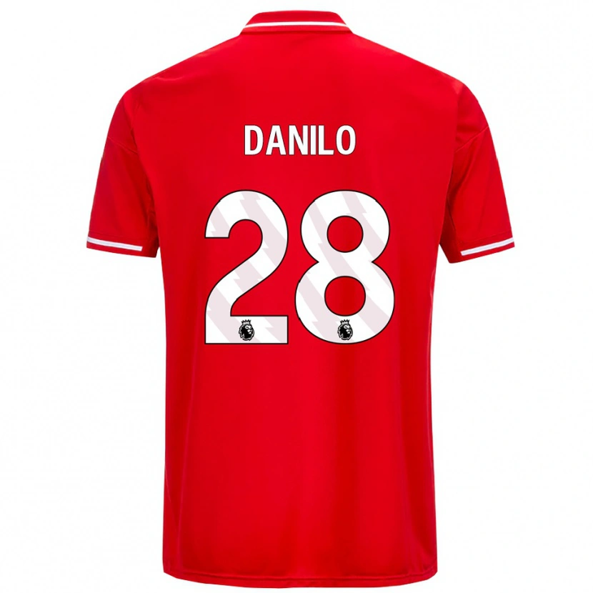 Danxen Kinder Danilo #28 Rot Weiß Heimtrikot Trikot 2025/26 T-Shirt Schweiz