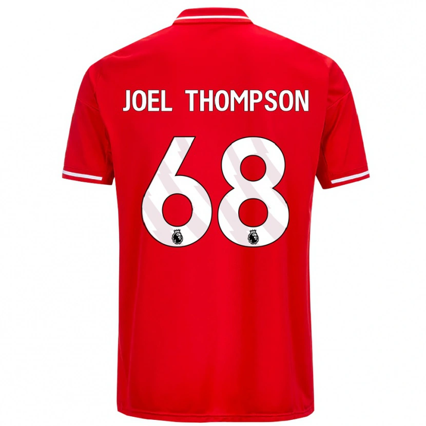Danxen Kinder Joel Thompson #68 Rot Weiß Heimtrikot Trikot 2025/26 T-Shirt Schweiz