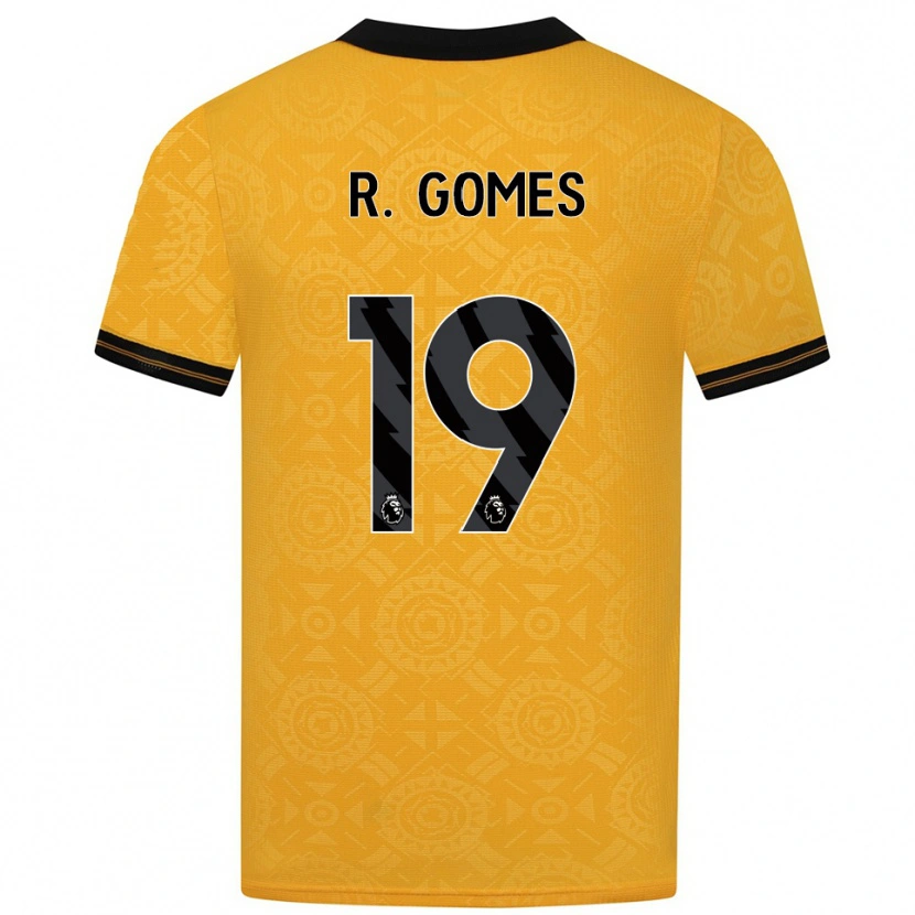 Danxen Kinder Rodrigo Gomes #19 Gelb Schwarz Heimtrikot Trikot 2025/26 T-Shirt Schweiz