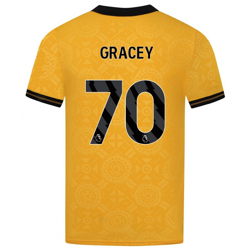 Danxen Kinder Josh Gracey #70 Gelb Schwarz Heimtrikot Trikot 2025/26 T-Shirt Schweiz